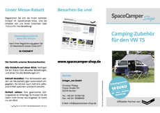 SpaceCamper-Shop, Camping-Zubehör für den VW T5