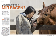 Hören Sie gut hin, Ihr Pferd hat Ihnen einiges zu erzählen. Artikel Mein Pferd, Kerstin Philipp
